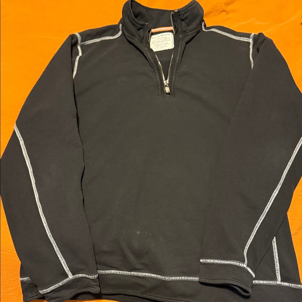 Tommy Bahama Black Zip-Up Sweater